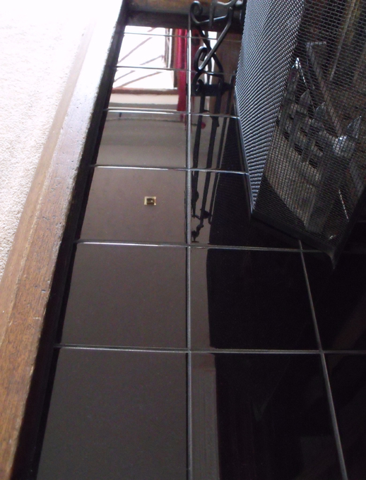 Fireplace tiling